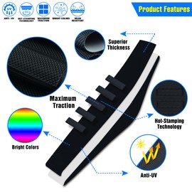 MCHMFG Gripper Dirt Bike Seat Cover - Soft Non-Slip Dirt Bike Accessories Seat Cover - Universal Accessories for YZ125 YZ250 CRF50 KLX110 (Black-Black)