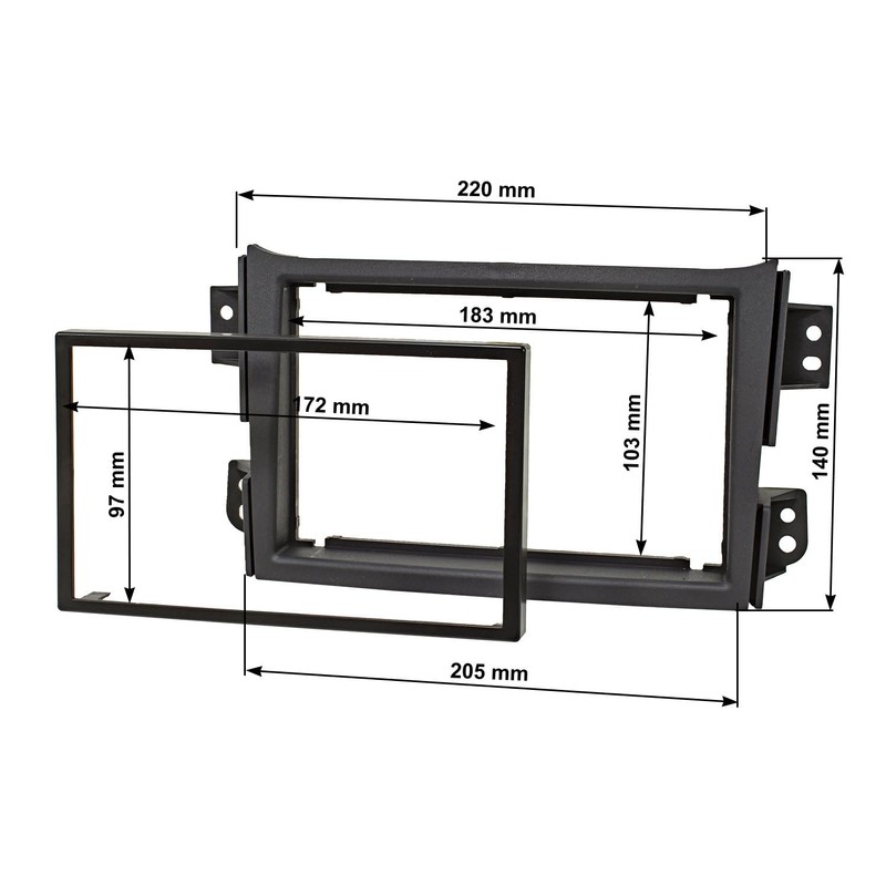 tomzz Audio 2439-147 Double DIN Radio Fascia Set Compatible with