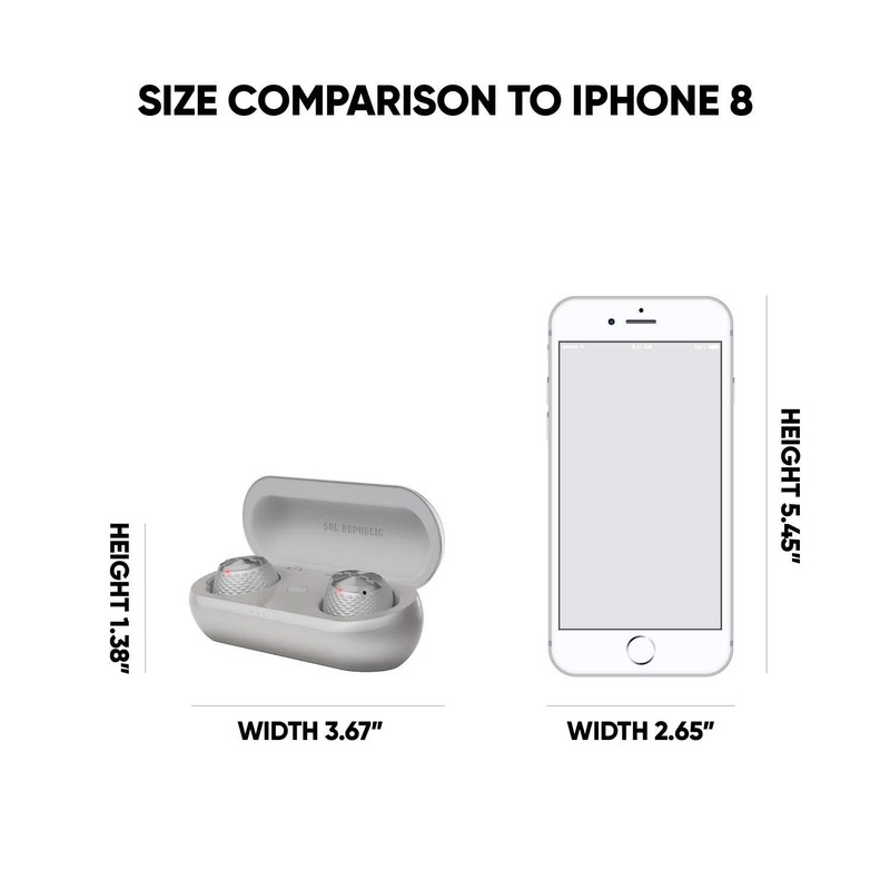 SOL REPUBLIC Amps Air + Earbuds (Silver)