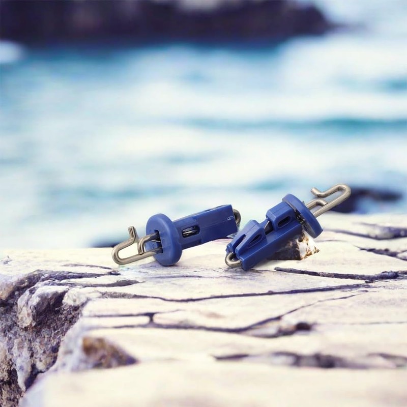 Laroal 10Pcs Köder Release Clip Regenschirm Stil Meer Angeln Solo