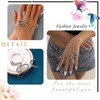 Sttiafay Snake Hand Bracelet Silver Serpent Palm Cuff Bangle Vintage