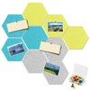 FWEEK Pack of 9 Felt Hexagonal Notice Boards, 26 x