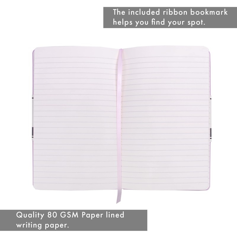 Pukka Pad, Hard Cover Soft-Touch Notebook – 192 Pages of