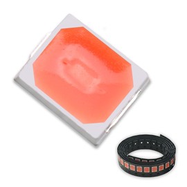 LEDGUHON 100Pcs 0.2W 3528 Pink SMD LED Diode Lights Chips Kit Full Spectrum High Intensity Bright Lighting Bulb Lamps for for DIY Lighting(Surface Mount PLCC 3.5mmx2.8mm/150mA/DC 2.8-3.2V)