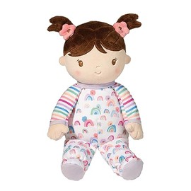 Douglas Baby Isabelle Rainbow Stripe Soft Doll Plush Stuffed