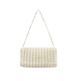 Faletony Women's Clutch Luxury Pearl Evening Bag Bridal Bag Elegant Handbag Luxury Purse Shoulder Bag for Wedding Evening Party Dance Party Birthday, beige