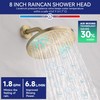 Lavatrum Brush Gold Shower Head and Handle Set Single Spray
