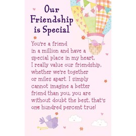 Heartwarmers Keepsake Card & Envelope 3.5" x 2" - Our Friendship is Special