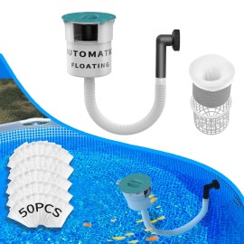 Valdorena Surface Float Skimmer,2025 Upgrade,No Installation Required, no Adjustable Br...