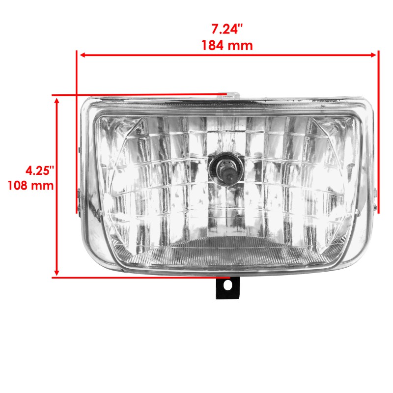 Caltric HeadLight Assembly w/ Bulb for Honda TRX500FGA Foreman Rubicon