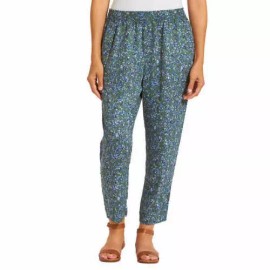JESSICA SIMPSON WOMEN'S SOFT PRINTED PANTS ( TREKKING GREEN XX-LARGE)NWT
