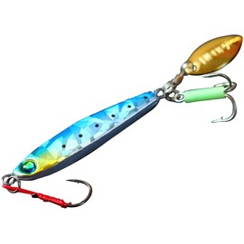 marcyn Fishing Cool Six [28g/Blue Bring]/Light Game with Blades for Metal Jig