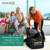reperkid Car Seat Travel Bag for Airplane, Black and Green,