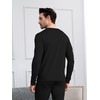 URATOT Men's Thermal Underwear Tops Crewneck Fleece Lined Long Sleeve
