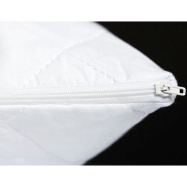 EcoLinen Organic Cotton Quilted Pillow Protector, Std Pair