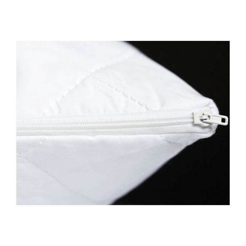 EcoLinen Organic Cotton Quilted Pillow Protector, Std Pair