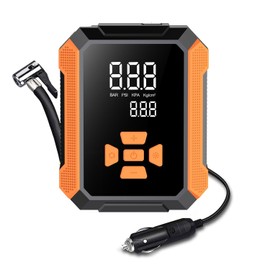 Tire Inflator Portable Air Compressor- Portable Air Pump for Cars, 12V DC Auto Pump with Digital Pressure Gauge, Fast Inflation for Cars, Bikes, Balls