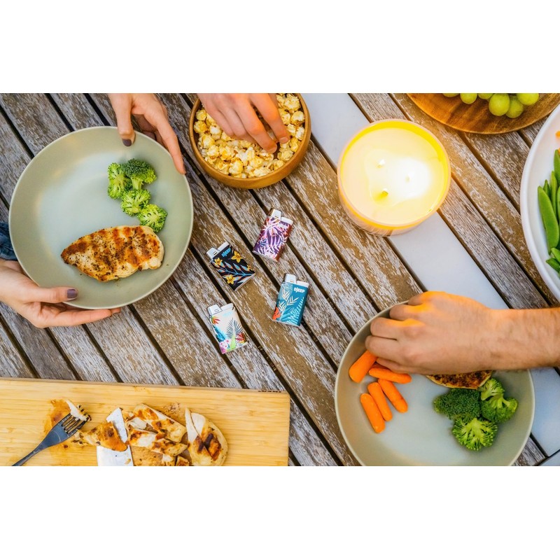 DJEEP Pocket Lighters, Vibrant Collection Textured Metallic, Colorful Unique Lighters,