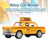 Tnfeeon Simulation Double Door Taxi, Die-Cast Aluminium 1:32 Scale Driver's
