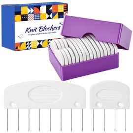 20Pcs Knit Blocking Pins Kit, Knit Blocking Combs, Knit Blockers Pins Kit, Blocking Pins for Knitting & Crochet Projects, Crochet Blocking Pins, Knit Blocking Pins for Blocking Mats