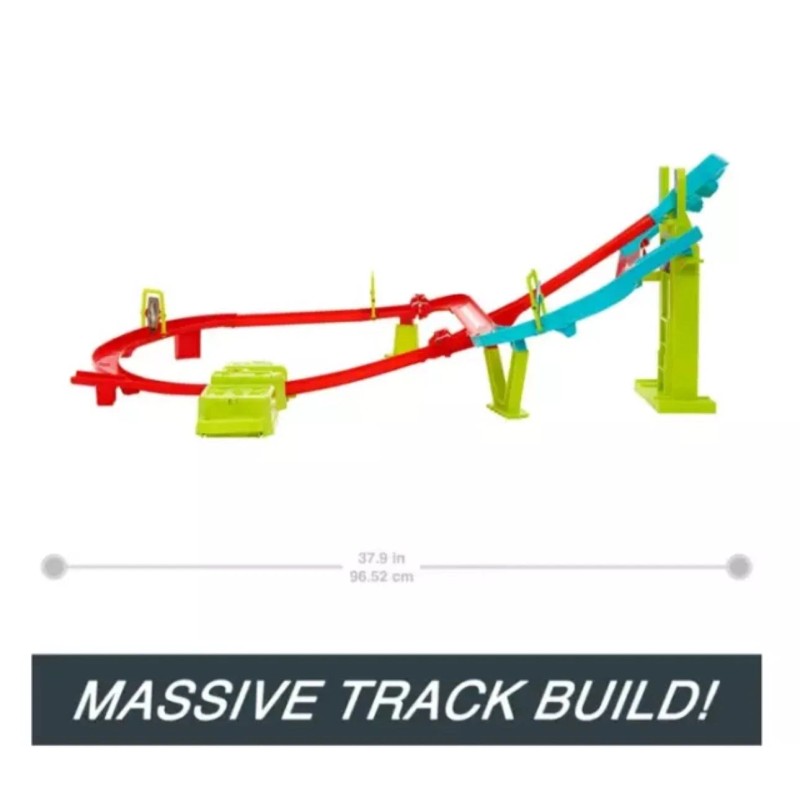 Hot Wheels Track Set, Neon Speeders Skyscraper Speed Circuit with