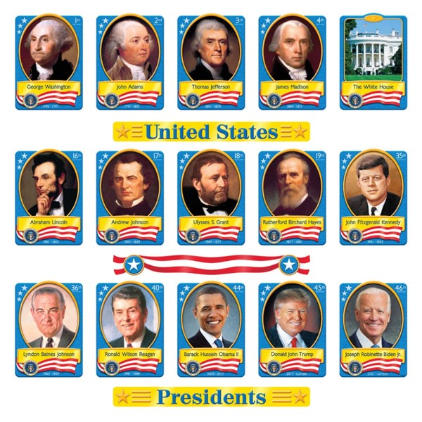 TREND enterprises, Inc. T-8065 U.S. Presidents Bulletin Board Set