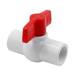 Coshar PVC Ball Valve 1/2" Slip PVC Ball Valve With Turn Handle Water Shut Off Valves for Water Project Control,Swimming Pool,Irrigation System(10Pcs,1/2")