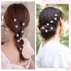 15-Piece Mini Flower Hair Claw Clips Set, Sparkling White Rhinestone