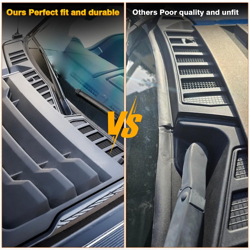 OQSNCV Windshield Wiper Cowl Cover Panel Compatible with Ford F150