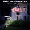 Kingsyard Solar Lights Outdoor Waterproof IP68, 47 LEDs 3 Lighting