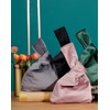 Wrist Bag Elegant Style Portable Purse Velvet Knot Bag Cell