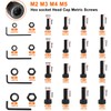 Taiss 1084PCS M2 M3 M4 M5 Screws Assortment 8mm/12mm/16mm/20mm and