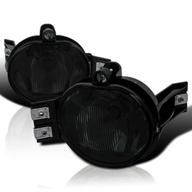 Spec-D Tuning Smoke Lens Fog Lights +HB4(9006) Bulbs Compatible with 2002-2008 Dodge Ram 1500 2500 3500, 2004-2006 Dodge Durango, L+R Pair Assembly