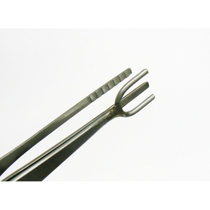 Half-Shank Tweezer Jewelry Soldering Tweezers for Rings Stainless Steel 6-1/2”