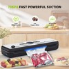 Vacuum Sealer for Food, Double-Sealed,Dry,Wet,Liquid Modes, Compact Design with LED