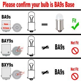 Yoper BA9S 53 57 1895 64111 LED Light Bulb for Car 12V Green