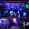 KIWIHUB Neon Fluorescent Gaffer Tape, 6-Color UV Blacklight Reactive Glow