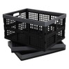 Fiazony 3-Pack 32 L Collapsible Crates, Plastic Folding Storage Crates