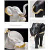 NORHOR Elephant Sculpture, Hand-Painted Resin Collectable Figures for Home Decoration