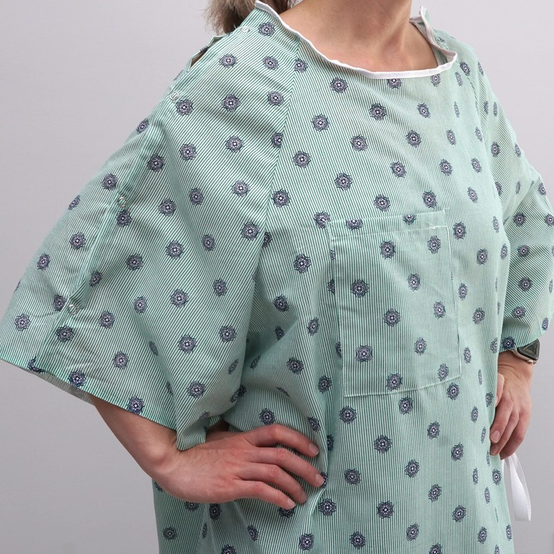 3 Pack - Hospital Gown IV Snap Sleeves - One