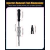 GLEXQLAO Fuel Injector Puller Removal Tool Kit Compatible with Ford