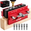 DAYDOOR Self Centering Doweling Jig, Adjustable Width Dowel Jig for