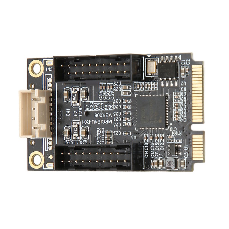 Mini PCIE to USB3.0 Front Expansion Card Dual 19PIN 5Gbps