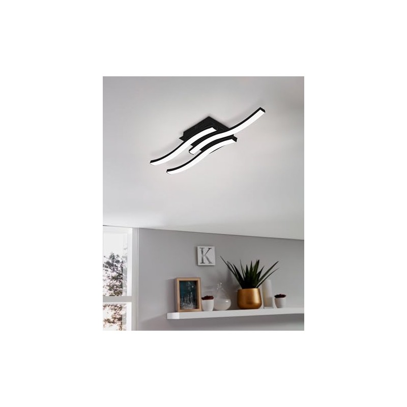 EGLO Cabezas-E LED Ceiling Light, Rod-shaped Ceiling Light, Kitchen Lamp