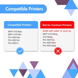 148A Toner Cartridge Black Compatible Replacement for HP 148A 148X W1480A W1480X for HP Laserjet Pro MFP 4101fdw 4101fdn 4001dw 4001dn 4001n Printer High Yield Ink (with Chip) (2 Pack)
