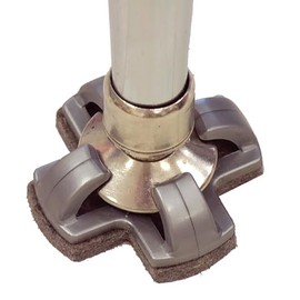 Really Good Stuff Fuzzy Feet Chair Glides 4PK – Snap-On Gliders Reduce Noise from Chairs – Chair Feet Covers Prevent Floor Scuffs and Scratches