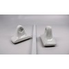 Bath Accessories 24" White Ceramic Towel Bar - Not for