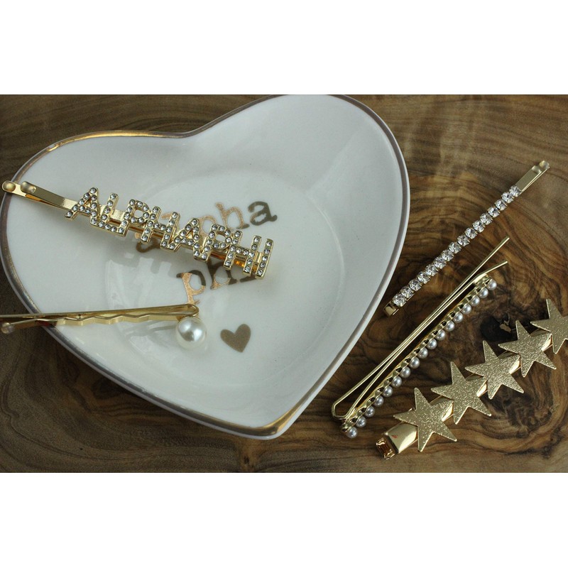 Alpha Phi - Sorority Hair Clips - 6/pack