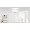 Aspen Creative 25002-65-1 Replacement Alabaster Glass shade for Flush Mount