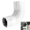 2x3” Downspout Gutter Elbow Style A, 90 Degree Positive Elbow